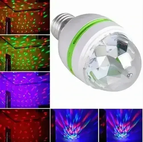 УЦЕНКА. Диско лампа LASER Rotating lamp,вращающаяся лампа (Плохая упаковка, трещина на корпусе 2853)