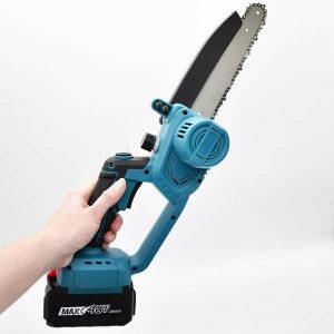 Аккумуляторная мини электрическая Electric chain saw 8 дюймов + 2 аккумулятора 48V Мини-пила садовая — фото 2