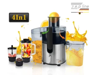 Соковыжималка 4в1 Блендер-Миксер-Медельчитель Zepline ZP-122 с мощностью 3000Вт — фото 2