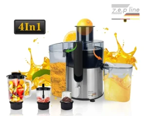 Соковыжималка 4в1 Блендер-Миксер-Медельчитель Zepline ZP-122 с мощностью 3000Вт
