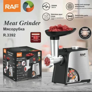 Электрическая настольная мясорубка с насадками RAF R.3392 2000Вт — фото 2