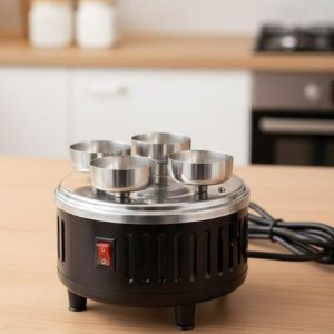 Шашлычница Электрическая кухонная Crownberg CB 7415 Шашлык дома 5 шампуров 1000 Вт Нержавейка — фото 2