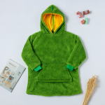 Детский плед-толстовка Huggle Hoodie «Лесное приключение» (зелёный) — уютный плед-худи 3 в 1 для игр и отдыха — фото 3