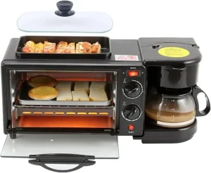 УЦЕНКА! Электрическая печь + кофеварка + гриль 3в1 Zepline ZP-116 на 12 л 1250Вт (Плохая упаковка, Нет заварника 3217)