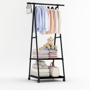 Передвижная напольная вешалка для одежды THE NEW COAT RACK Черный