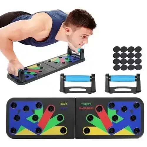 6941538711_utsenka-doska-dlya УЦЕНКА! Доска для отжиманий 14 в 1 Foldable push up board, упоры для отжиманий (Надбит корпус 3271) - Зображення 1