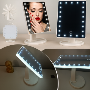 УЦЕНКА! Зеркало настольное с подсветкой LED – бренд Large Led Mirror (Плохая упаковка 3298)
