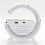 Лампа-ночник с беспроводной зарядкой, Bluetooth-колонкой и RGB LED подсветкой 15Вт + дискокуля, YN-2366 — фото 6