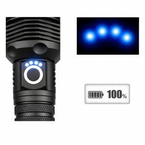 Мощный тактический фонарь BL X92 P90 / аккумуляторный фонарь с зумом и USB-зарядкой — фото 2