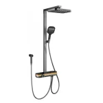 Душевая стойка с тропическим душем Shower Set YLN16090L и смесителем для ванной комнаты AND, золотой — фото 3