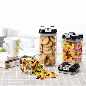 Набор контейнеров для хранения сыпучих продуктов Food Storage Container, 6 шт., герметичные пластиковые ёмкости с крышками — фото 2