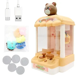 Игровой автомат с игрушками Мишка, аккумуляторный, USB-зарядка, 5 игрушек и 5 монет — фото 2