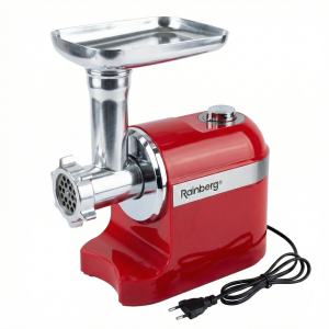 Мясорубка электрическая Rainberg RB-2270, 3800 Вт, красная, 3 в 1, с соковыжималкой и овощерезкой — фото 2