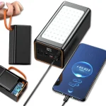 Мощный Power Bank 70000 mAh с быстрой зарядкой XP-51 20W, кемпинговой LED-лампой и цифровым дисплеем — фото 2