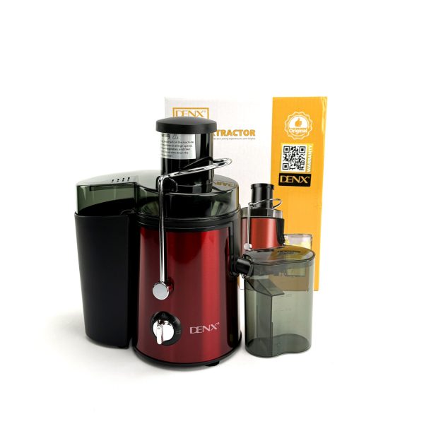 Соковижималка-екстрактор DENX DX2071 на 500 мл, 800 Вт, червона