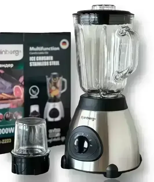 Блендер Rainberg RB-2223 2000 Вт із скляною чашею (УЦІНКА, артикул 3489) Блендер Rainberg RB-2223 2000 Вт із скляною чашею (УЦІНКА, артикул 3489)