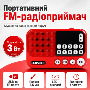 Радиоприемник BKK S99 USB/MP3