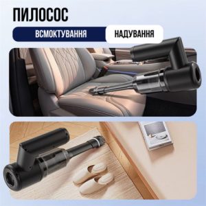 Вакуумный беспроводной пылесос 5в1 / Очиститель окон, пылесос, насос, вакууматор и пылеводитель 2000mAh — фото 2