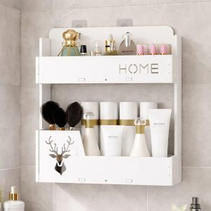 Подвесная полочка в ванную / Органайзер для ванной комнаты Home / Универсальная полка для дома 33х31.5х12см