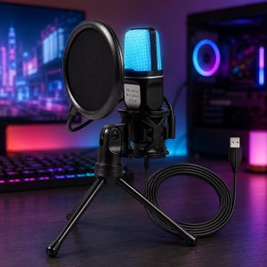 Конденсаторный микрофон Yanmai SF666R USB с RGB-подсветкой