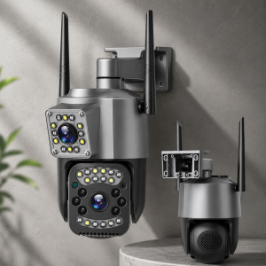 Уличная камера с двумя линзами SC03 V380pro ART 8761 поддержка 4G