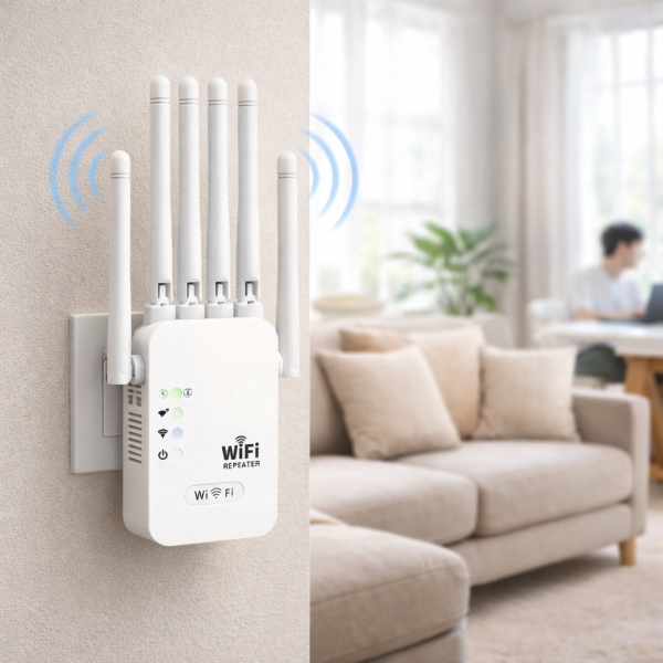 Мощный Wi-Fi ретранслятор 2.4G с 6 антеннами / маршрутизатор / усилитель вай фай сигнала