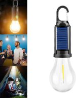 Аккумуляторный кемпинговый фонарь с крючком и USB / Лампа для кемпинга с солнечной панелью AND HA-112 — фото 4