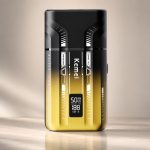 Электробритва KM-T418 с УФ-стерилизацией / Шейвер KEMEI 1400 мАч, 3 режима, 10000 об/мин, IPX7