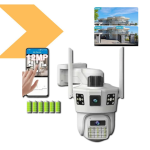 Wi Fi камера видеонаблюдения 3 линзы SD 39 APP V380pro — фото 5