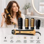 Фен для волос VGR V-495 / Профессиональный сталер для волос / Фен-браш для укладок 1200Вт — фото 3