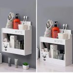 Подвесная полочка в ванную / Органайзер для ванной комнаты Home / Универсальная полка для дома 33х31.5х12см — фото 4