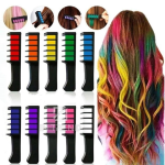 Набор мела для волос 6 шт Hair chalk Разноцветные красители расческа для детей и взрослых — фото 4