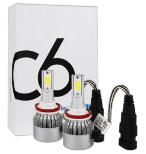 Комплект LED ламп C6 HeadLight H11 / Светодиодные автомобильные LED лампы C6 H11 — фото 2