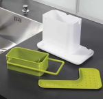 Универсальный органайзер для кухни на раковину 3 в 1 DAILY USE, для щеток, губок, мыла и полотенец — фото 3