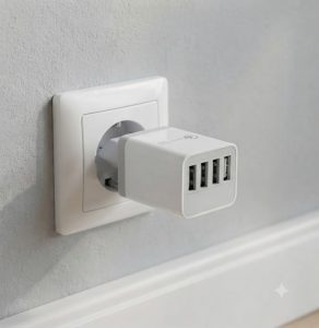 Адаптер Fast Charge 220v 4 USB D22 / Сетевое зарядное устройство с поддержкой быстрой зарядки — фото 2