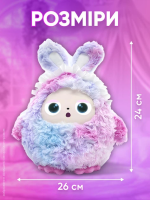 Игрушка с искусственным интеллектом Bobo / Интерактивная плюшевая игрушка BOBO с AI, голосом и LED глазами / Умная игрушка 22х25см Фиолетовый — фото 7