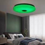 38см светодиодный RGB потолочный светильник bluetooth + пульт дистанционного управления — фото 4
