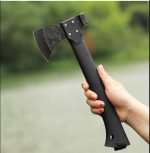 Многофонкциональный топор 3 в 1 / Топор охотничий туристический / Производный топор + огниво + нож — фото 2