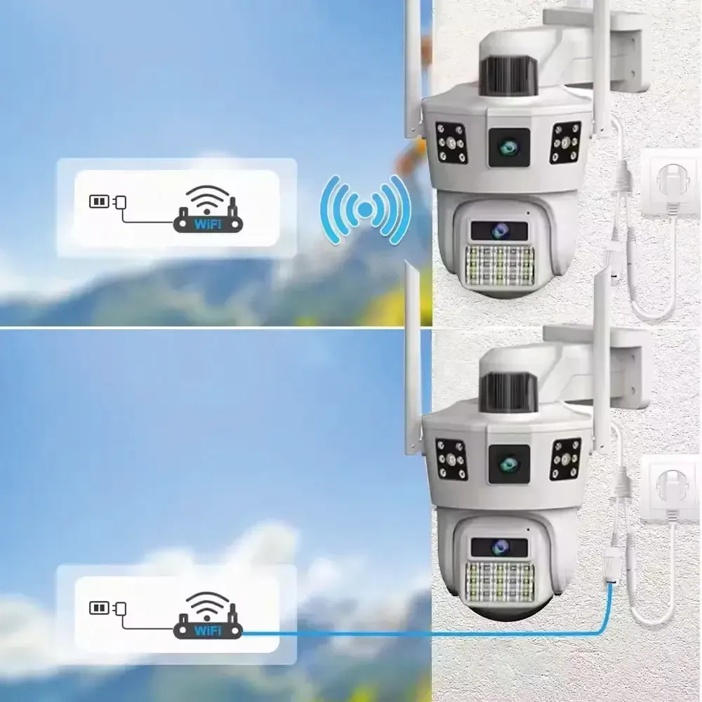 Wi Fi камера видеонаблюдения 3 линзы SD 39 APP V380pro Wi Fi камера видеонаблюдения 3 линзы SD 39 APP V380pro