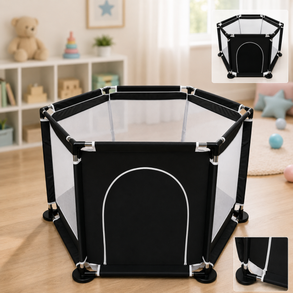 Манеж детский Malatec 125х113х64 см Черный