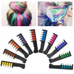 Набор мела для волос 6 шт Hair chalk Разноцветные красители расческа для детей и взрослых — фото 2