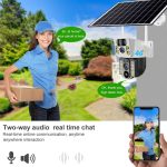 4K Беспроводная камера Solar WI-FI , двойной объектив, ночное видение V380 Pro CCTV 8MP — фото 3