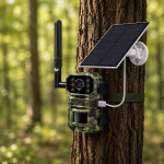 Охотничья камера ночного видения на солнечной батарее / Фотоловушка 4G с датчиком движения AND A8-T31