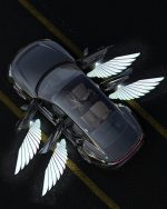 Светодиодный проектор «Крылья Ангела» от батареек / Проекционная подсветка для дверей автомобиля “Крылья Ангела” 2шт