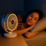 Аккумуляторный мини вентилятор VU-05/FS-25 с поворотом / Вентилятор Mini fan с LED-подсветкой и USB — фото 6