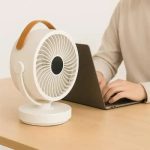 Аккумуляторный мини вентилятор VU-05/FS-25 с поворотом / Вентилятор Mini fan с LED-подсветкой и USB — фото 7