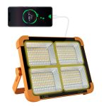 Аккумуляторный прожектор с солнечной панелью 100W / Светодиодный Solar LED фонарь 2400mAh — фото 3