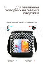 Термосумка для транспортировки холодных и горячих продуктов, напитков GP 4338 сумка-холодильник 13 л — фото 2