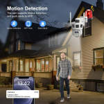 Wi Fi камера видеонаблюдения 3 линзы SD 39 APP V380pro — фото 3