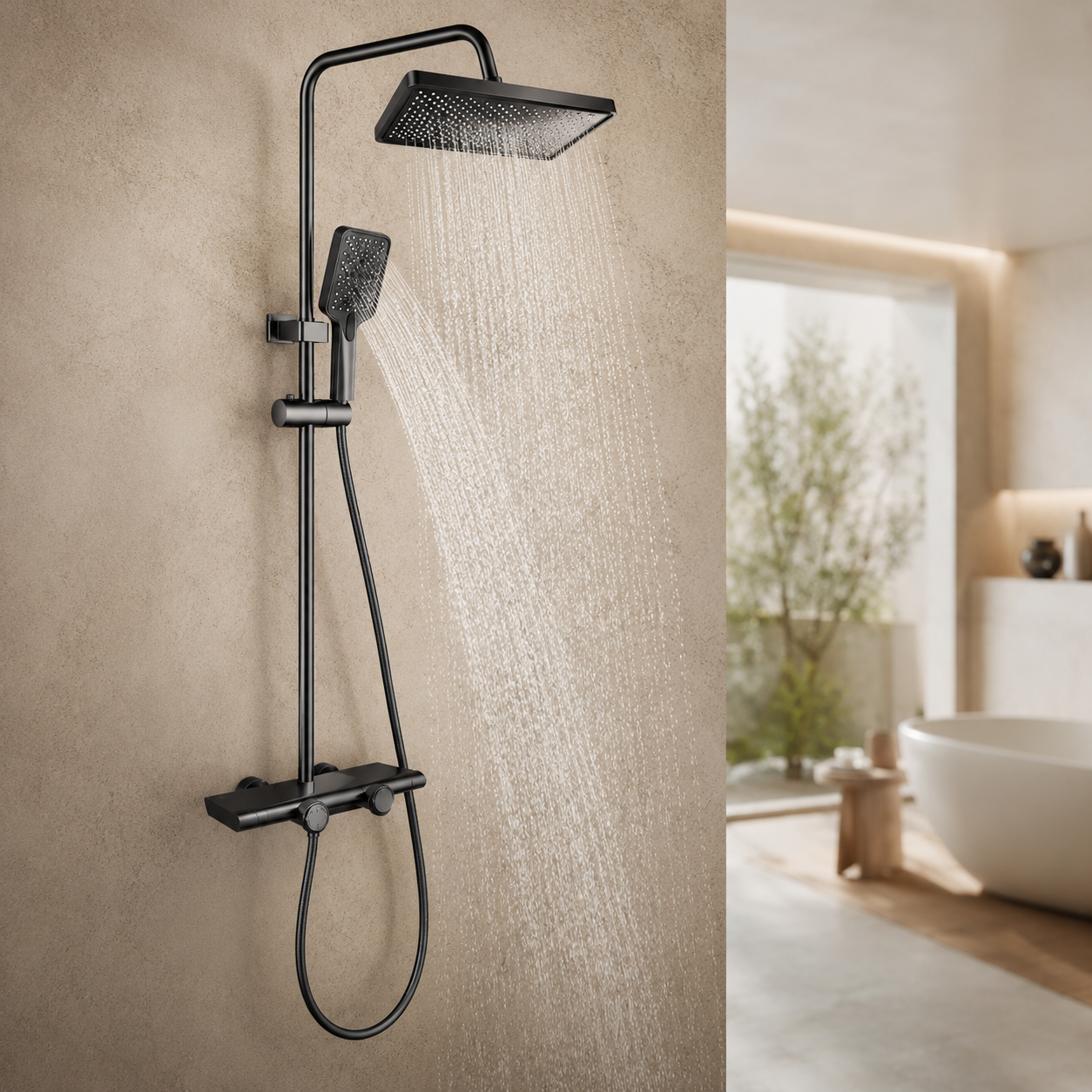 Душ/смеситель Faucet CR-25HT030 многофункциональный металл / Душ с длинным сливом / Смеситель для ванной комнаты Душ/смеситель Faucet CR-25HT030 многофункциональный металл / Душ с длинным сливом / Смеситель для ванной комнаты
